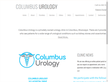 Tablet Screenshot of columbusurologygroup.com